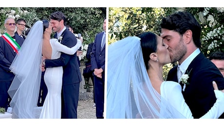 Cecilia Rodriguez e Ignazio Moser si sono sposati! Le prime immagini del matrimonio da favola in Toscana