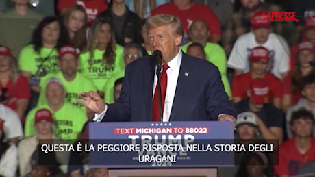 Helene, Trump: La risposta del governo peggiore di quella a Katrina