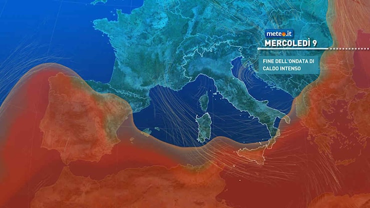 Da mercoledì 9 luglio clima più fresco in tutta Italia: temperature in picchiata sotto la media - Meteo.it Da mercoledì 9 luglio clima più fresco in tutta Italia: temperature in picchiata sotto la media - Meteo.it