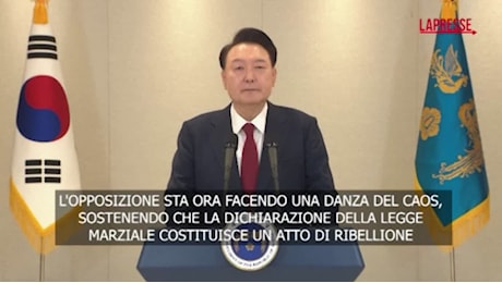 VIDEO Corea del Sud, Yoon: Legge marziale atto di governo non di ribellione