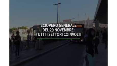 Sciopero generale del 29 novembre: tutti i settori coinvolti