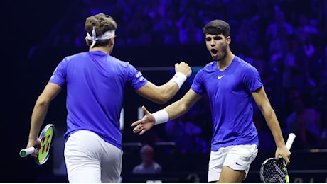 Alcaraz-Ruud, doppio vincente contro Shelton/Tiafoe: Europa-Mondo 7-8 in Laver Cup