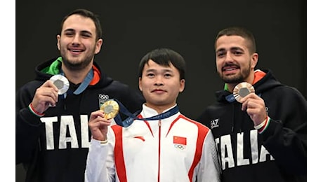 Olimpiadi, pistola 10 metri: Maldini vince l'argento, bronzo per Monna