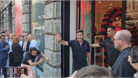 VIDEO MN - Fonseca all'apertura del nuovo Milan Store in via Dante