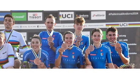 Mondiali MTB - Bronzo dell'Italia nel Mixed Team Relay