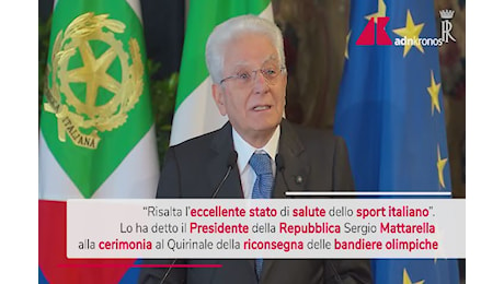 Parigi 2024, Mattarella: Eccellente stato di salute dello sport italiano