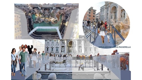 Lavori di manutenzione alla fontana di Trevi, per i visitatori sarà installata una passarella