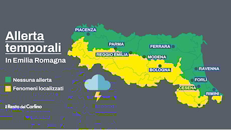 La pioggia non si placa, ancora allerta temporali in Emilia-Romagna: ecco le zone colpite