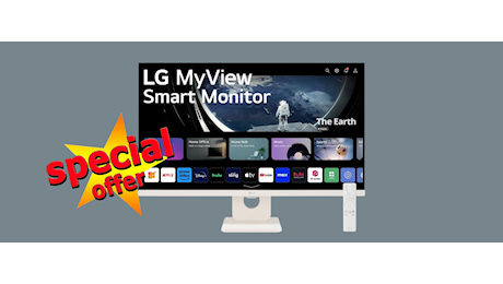 Smart Monitor LG da 27: monitor e smart tv 2-in-1 in offerta top su Amazon