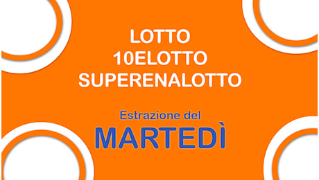 Estrazioni Lotto, Superenalotto e 10eLotto di oggi martedì 24 dicembre 2024: i numeri ritardatari e il jackpot