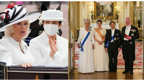 Re Carlo, il banchetto per l'imperatore del Giappone: Camilla e la tiara da 8 milioni, l'allergia dell'imperatrice, il menù e William (costretto a non vedere l'Inghilterra)