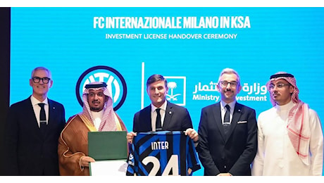 Inter, accordo con l’Arabia Saudita: concessa licenza di investimento. Zanetti: “C’è passione”