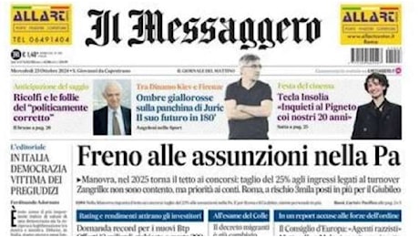 Da Roma - Juric ha due gare per salvare la panchina: può tornare De Rossi