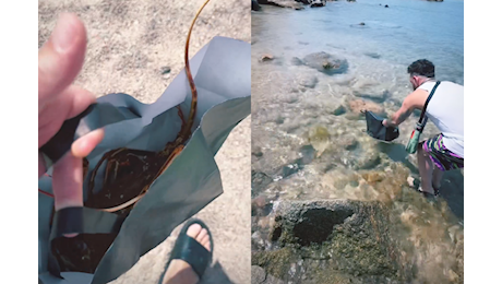 Compra un’aragosta e la libera in spiaggia, il video di Salmo