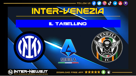 Inter-Venezia 1-0, il tabellino della partita dell’11ª giornata di Serie A