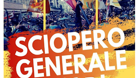 Sciopero generale venerdì 18 ottobre 2024