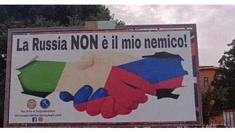 La Russia non è il mio nemico, primo canale federale russo sui cartelloni affissi in Italia: Europei chiedono stop armi a Kiev - VIDEO