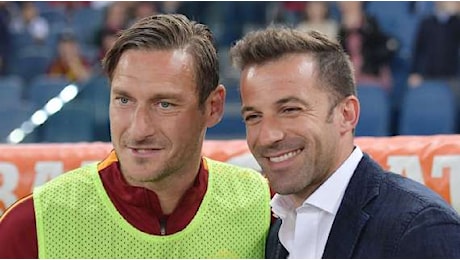 Totti si schiera: Vedrei bene Del Piero come presidente FIGC. Personaggio importante e pulito