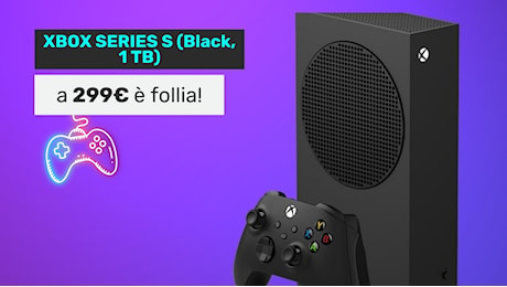 Xbox Series S a PREZZO FOLLE su Amazon: versione nera da 1TB a meno di 300€!