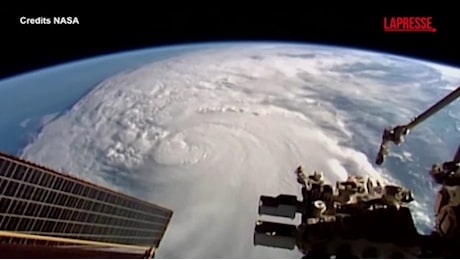 VIDEO Florida, l'uragano Milton visto dalla International Space Station