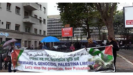 Manifestazioni pro Palestina a Roma, sit in a piazzale Clodio per lo studente arrestato – Video