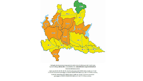 PAVIA OLTREPO 17/10/2024: Meteo. Allerta di Protezione Civile anche per la provincia di Pavia per rischio idrogeologico e idraulico