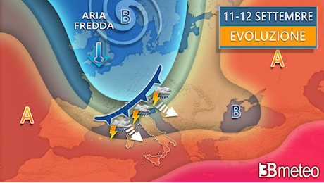 Meteo - Da mercoledì nuove piogge e temporali, rischio forte maltempo tra giovedì e venerdì. Aggiornamento