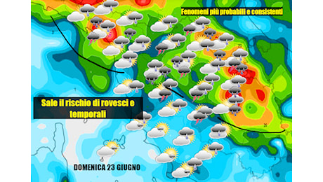 DOMENICA A RISCHIO DI TEMPORALI E PIOGGE: ECCO I DETTAGLI – meteo Toscana
