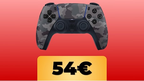 Controller wireless DualSense Gray Camouflage per PS5 in offerta su Amazon per il Black Friday