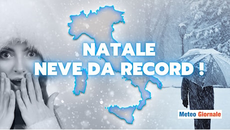 Meteo: NEVE record, le regioni che faranno il pieno