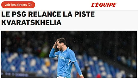 Kvaratskhelia, L'Èquipe rilancia: il Psg lo vuole già a gennaio, trattative avviate. E rispunta lo United