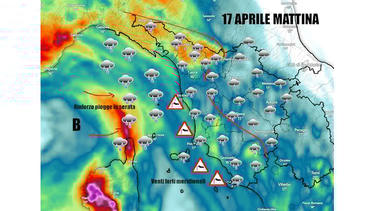 RAPIDO PEGGIORAMENTO NELLE PROSSIME ORE - MALTEMPO ANCHE DOMANI - METEO TOSCANA - MeteoToscana.it RAPIDO PEGGIORAMENTO NELLE PROSSIME ORE - MALTEMPO ANCHE DOMANI - METEO TOSCANA - MeteoToscana.it
