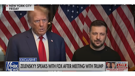 Zelensky a Fox News: “Trump mi ha assicurato che sosterrà l’Ucraina”