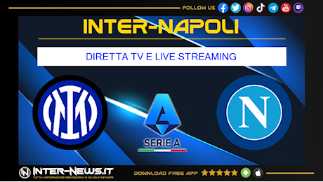 Inter-Napoli, 12ª giornata Serie A: dove vederla in diretta TV e streaming