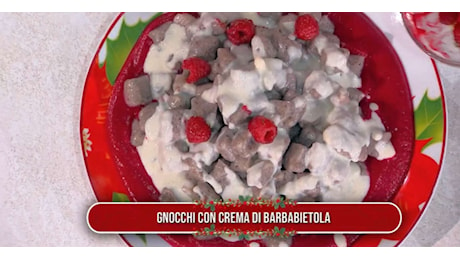 Gnocchi con crema di barbabietola di Barbara De Nigris | É sempre mezzogiorno, 20 dicembre 2024