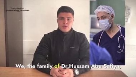 Gaza, l'appello della famiglia per il medico detenuto Hussam Abu Safyia