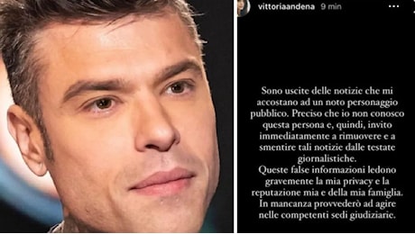 Fedez fidanzato, Vittoria sbotta: Falso, non lo conosco