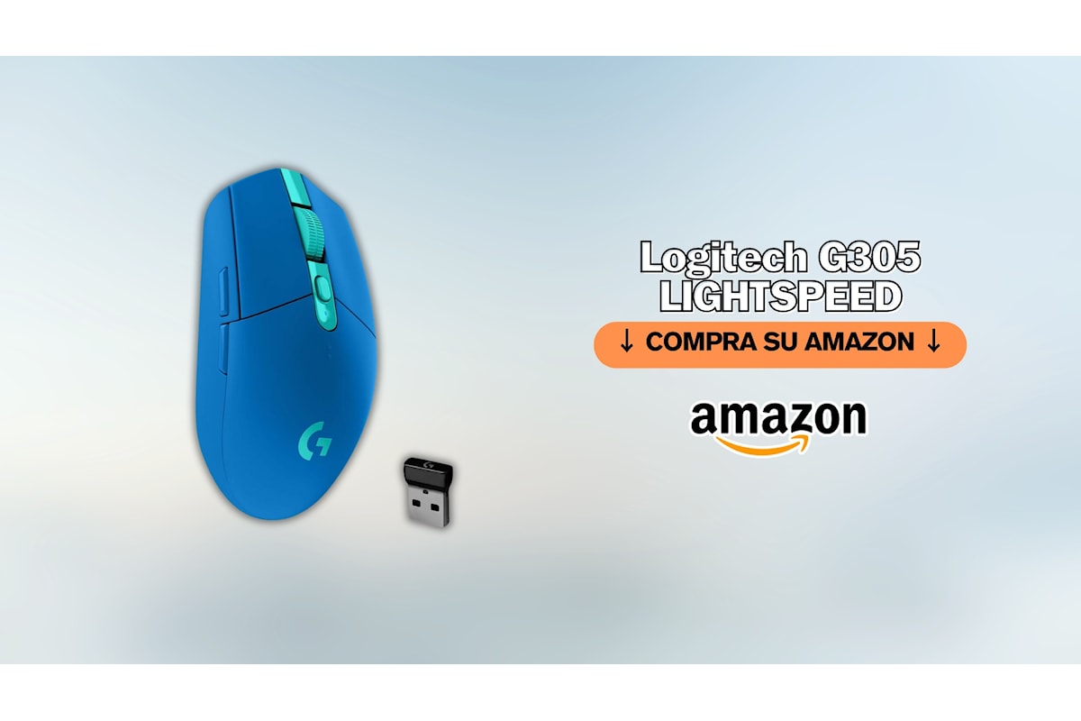 Logitech G305 LIGHTSPEED in offerta su Amazon: oggi a meno di 30€, ma vale molto di più