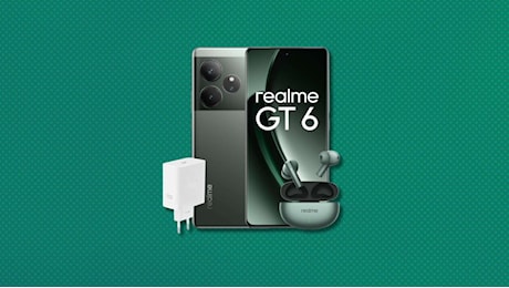 Il Realme GT6 (8+256GB) è già in super offerta: auricolari e caricatore 120W in omaggio