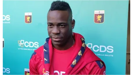 Genoa, ecco Balotelli: Ho poca voglia di parlare, tanta di iniziare