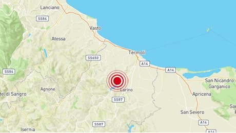 Terremoto in Molise: scossa di magnitudo 4 in provincia di Campobasso