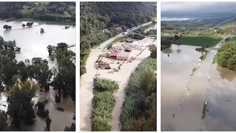 Maltempo Toscana, il fiume Cecina rompe gli argini | VIDEO