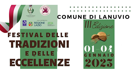 Lanuvio, 3ª edizione ‘Festival delle tradizioni e delle eccellenze’