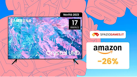 Smart TV Samsung 43 4K, ottima per il gaming, a un PREZZO TOP! -26%