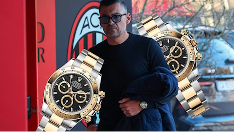 Sergio Conceicao oggi debutta sulla panchina del Milan con un Rolex Cosmograph Daytona super tattico