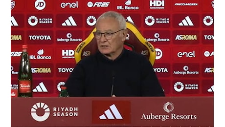 Roma Parma, la conferenza di Ranieri in diretta live