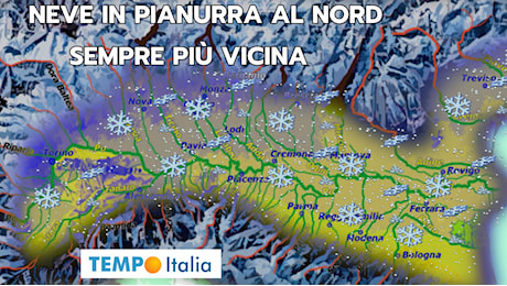 Più freddo in vista, fiocchi anche in Pianura Padana. Ecco quando