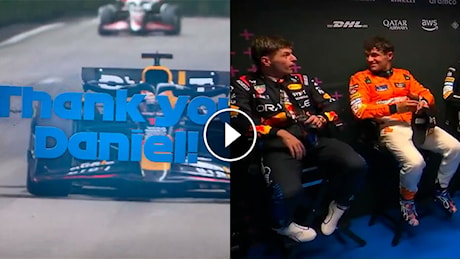 Verstappen comedy nel dopo gara: dal Grazie Ricciardo in team radio al siparietto su Norris, cosa è successo