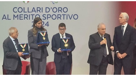 Collare d'Oro alla Lazio, Lotito: «Il Flaminio sarà lo stadio della città. Scudetto? Niente sogni, serve ferocia agonistica»