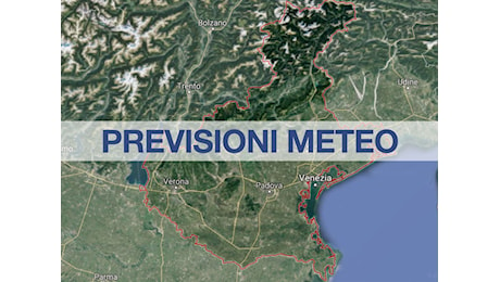 Previsioni Meteo Veneto, domani precipitazioni diffuse e forti temporali